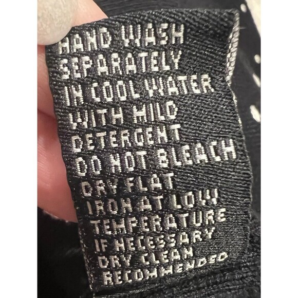 Cyrus Black White Polka Dot Womens Pullover Sweater Off Shoulder Size Medium - Picture 7 of 7